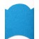 Veterinary collar made of felt "chamomile", size l, blue