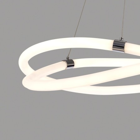 Suspended chandelier Mantra line, Led, 4500lm, 3000k, 500 mm, chromium color-2