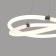 Suspended chandelier Mantra line, Led, 4500lm, 3000k, 500 mm, chromium color