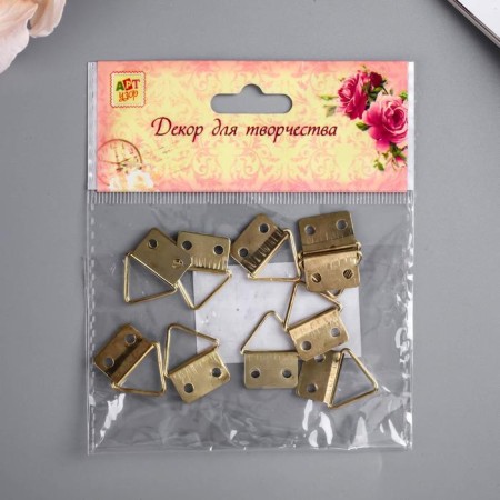 Suspension metal for photo frames/paintings (set 10 pcs) 1.7x0.6 cm-3