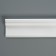 Ceiling skirting board 08019E, white 80x30x2000 mm