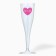 A set of plastic glasses for champagne "Love", 150 ml