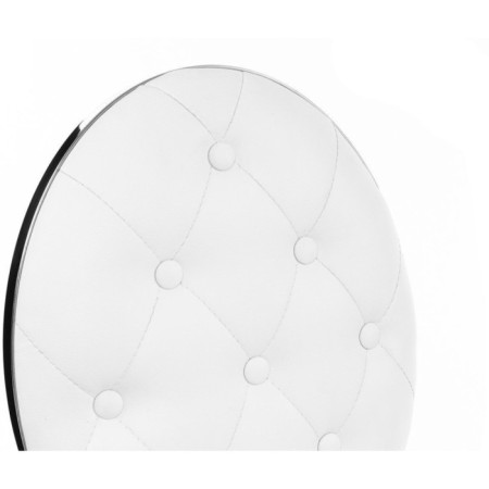 Stool on a metal frame ODDA Metal/Eco -leather, chrome/white 50.5x65x91 cm-8