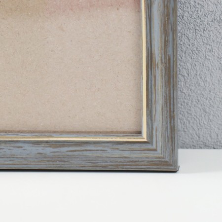 Photo frame plastic 30x45 cm, gray with gold (plastic screen)-1