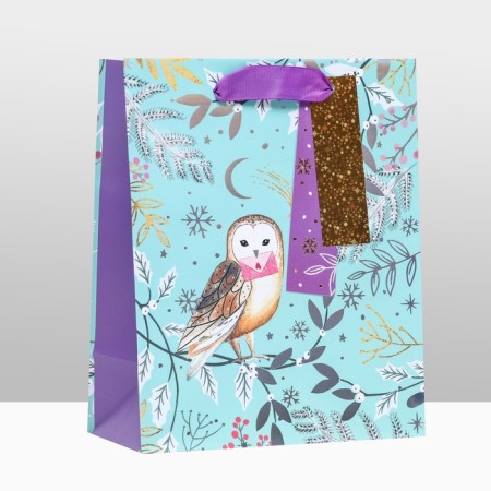 Gift Package "Winter Owl", luxury 18 x 22.3 x 10 cm-2