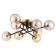 Ceiling chandelier Citilux "Pamela" CL144185, 8x40W, E14, colorful color