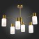 Ceiling EVOLUCE lamp. Sle1139-302-06. Gessi. 6x60 watts, E14, 68x68x48 cm, brass color