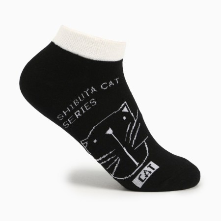 Women's socks, black color, size 23-25