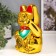 Souvenir cat plastic "manei-nako" h = 14.5 cm