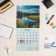 Calendar of the Overdo on the clip "Summer in nature" with a cursor, 2025, 29 x 29 cm