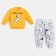 Set: jumper and pants crumb I "DOGS", height 80-86 cm, orange/white color