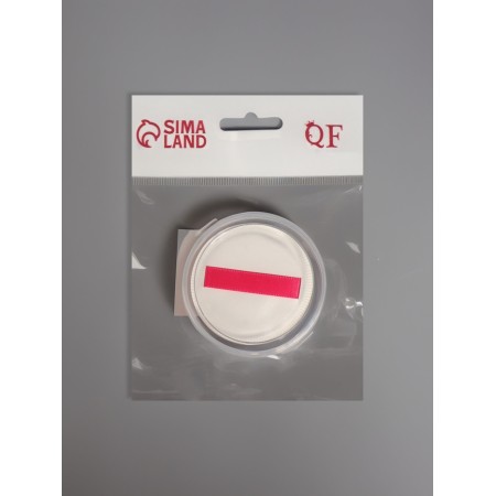 Sponge d/makeup Circle C hold D5cm in the layer case Latex white bag QF-7