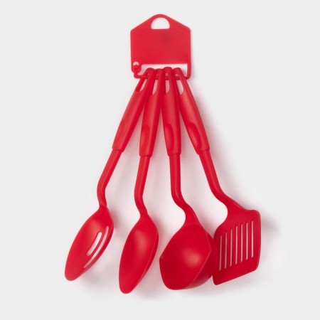 A set of kitchen supplies of the Dolyan Rainbow, 30 cm, 4 objects, red color-5