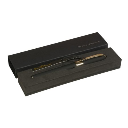 Ballic handle, 0.5 mm, BrunovisConti Monaco, blue rod, Soft Touch Black, in case