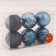Set of balls plastic D-8 cm, 6 pcs "Borra Assorted" Blue