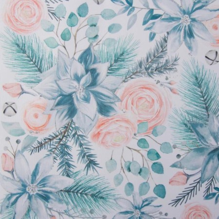 New Year's napkin on the Christmas Flowers table, 30x40cm-2