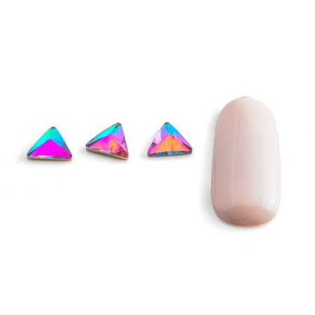 Rhinestones for nail design chameleon Pole "Triangle", 10 pcs
