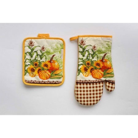 Kitchen set No. 9: Take, mittens, towel 38x63 cm-2