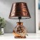 Highway lamp 16277/1br+GD E14 40W brown-gold 17x17x26 cm Risalux