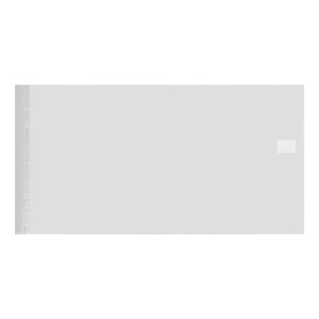 PVC cover 233 x 450 mm, 100 μm, for textbooks, with adhesive edge, universal