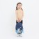 Baby backpack on lightning, external pocket, blue/blue color