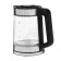 Electric kettle Goodhelper KPG-1801, plastic, glass flask, 1.8 l, 1500 watts, gray-black 1067812