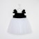 Dress elegant children's KAFTAN, p. 34 (122-128 cm), black/white