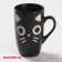 Mug ceramic share "Cat Black", 400 ml, black color