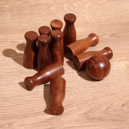 Bowling game "Bowling" 15x6x7 cm, tree shisham-2