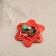 Garden lamp on the sunny battery "Red flower", 6 × 29 × 6 cm, 1 LED, glow white