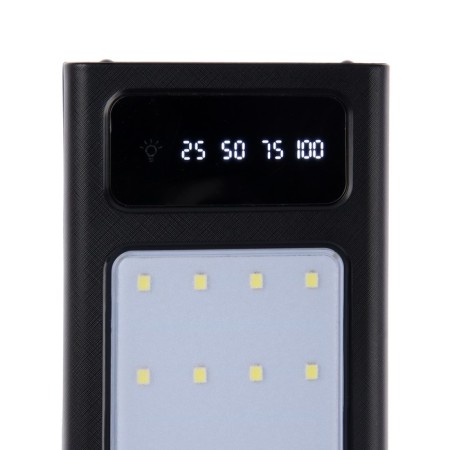 External battery 486, 20,000 mAh, Type-C/Lightning/MicroUSB cables, lantern, black-5