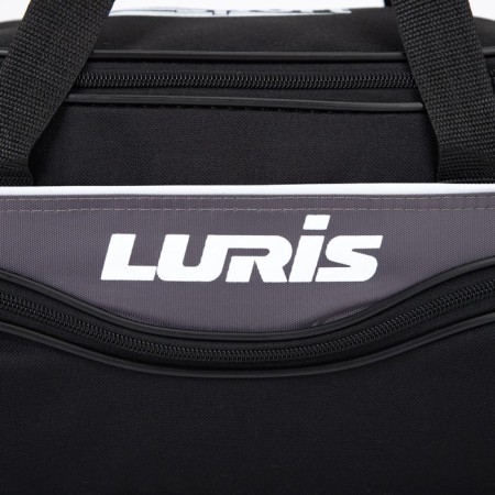 Sports bag, lightning department, 3 outer pockets, long belt, black/gray color-2