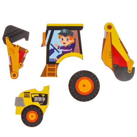 Puzzle puzzle "Tractor" for the smallest-3