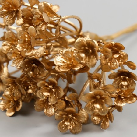 Artificial plant for creativity "forget -me -nots" 1 bouquet = 6 twigs gold 13.5 cm-3