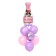 Bouquet of balls to “girlfriend”, foil, latex, set 7 pcs.
