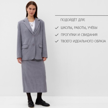 Women's jacket with buttons on the back MIST, R.S-M, Gray-12