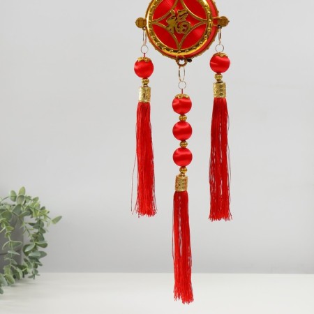 Plastic suspension, textile "Buben - Happiness" 13x57 cm-3