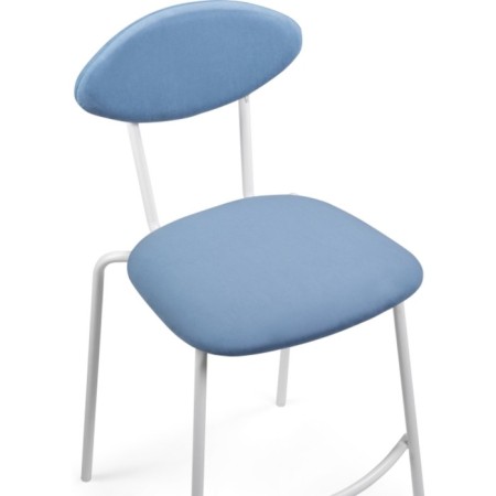 Metal Coom Coum Coum Metal/Velur, White/Blue 47x54x95 cm-4