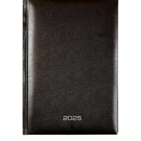 Dated diary 2024, A5, 176 sheets, Attomex.orion, Bumvinyl cover, Lasse, Blok 70 g/m2, black