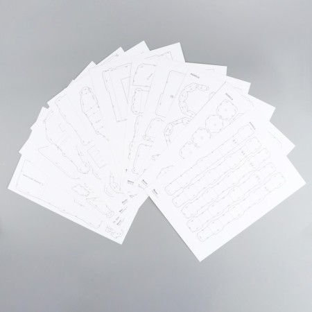 Set for creating a polygonal figure "Military Machine"-2