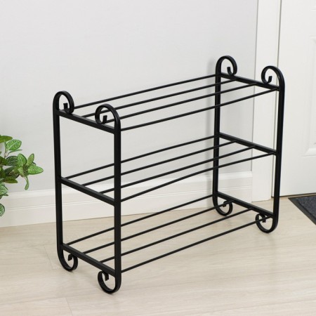 Shoe for shoes "Eutonon", 3 tiers, 70 × 30 × 60 cm, black color, mix shape-2