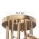 GITA CHITS 5X40W E27 Gold Model: 2800104