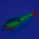 Yaman foam fish on a double, 95 mm, color 26 UV, 5 pcs.
