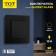TOT GLOSSY GLASS, 10 A, 1 key, hidden, glass, black