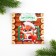 New Year. Notepad 10x10, 16 sheets of mix "Funny animals"