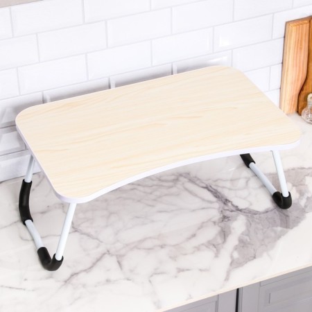 Table - breakfast tray, for a laptop, folding, white, 60x40 cm-6