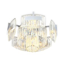 Люстра потолочная с хрусталём Ambrella light, Traditional, TR5092, E14, цвет хром