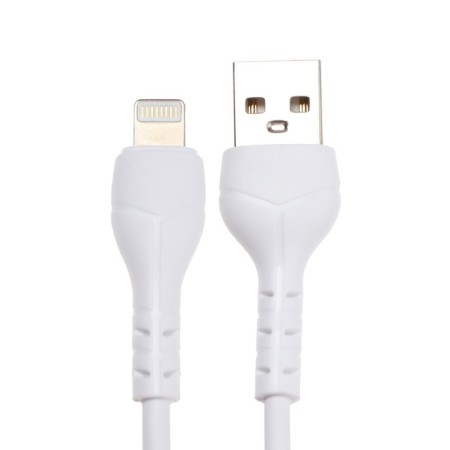 Network charger Mirex U16i, USB, 2.4 A, Lightning cable, 1 m, white-2
