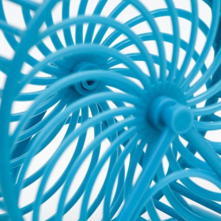 Rodent wheel on the base, plastic, 12.5 cm, blue-3