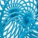 Rodent wheel on the base, plastic, 12.5 cm, blue